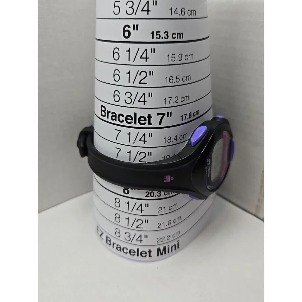 Timex Ironman Womens 36mm 30 Lap Indiglo Digital Purple Black WR 50M New Battery